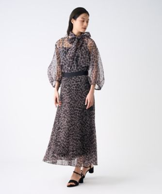 プリントオーガンジープリーツスカート | LANVIN COLLECTION