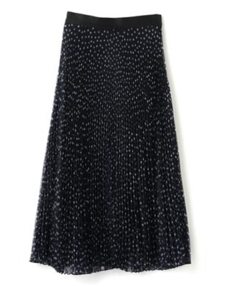 ＜LANVIN COLLECTION (Women)＞プリントオーガンジープリーツスカート