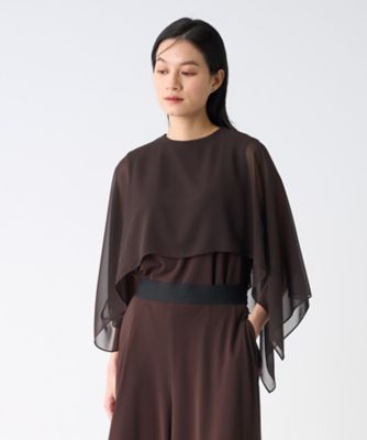 シフォンケープカットソー | LANVIN COLLECTION (Women