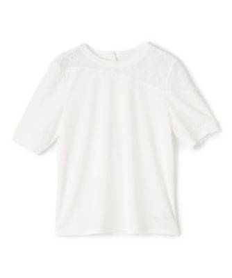 ＜LANVIN COLLECTION (Women)＞トリアセテートドライポンチカットソー