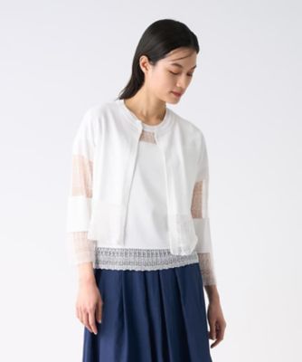 LANVIN collection★美品★フロントレースニット LANVIN collection☆美品☆フロントレースニット