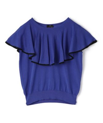 LANVIN ランバンコレクションレッド　トップス　ドレープ ドレープデザインニット | LANVIN COLLECTION (Women)/ランバン