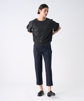 LANVIN SPORT 黒 パンツ サイドストライプ LANVIN SPORT 黒 パンツ サイドストライプ