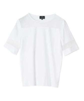 LANVIN COLLECTION (Women)/ランバンコレクション Ariolityスムースカットソー 91アイボリー トップス【三越伊勢丹/公式】