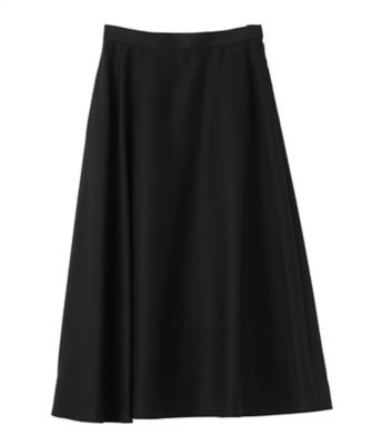 ＜LANVIN COLLECTION (Women)＞バックサテンアシンメトリーフレアスカート