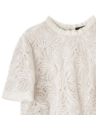 エンブロイダリーフェザーレースワンピース | LANVIN COLLECTION