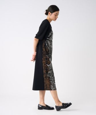 フラワーペイズリーパネルプリントドレス | LANVIN COLLECTION (Women