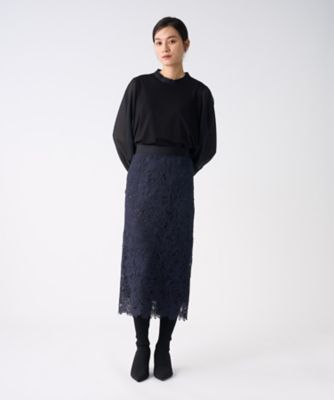 エンブロイダリーフェザーレーススカート | LANVIN COLLECTION (Women