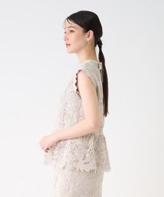 エンブロイダリーフェザーレースブラウス | LANVIN COLLECTION (Women