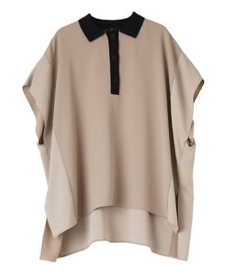LANVIN COLLECTION (Women)/ランバンコレクション ストレッチバックサテンブラウス 81ベージュ トップス【三越伊勢丹/公式】