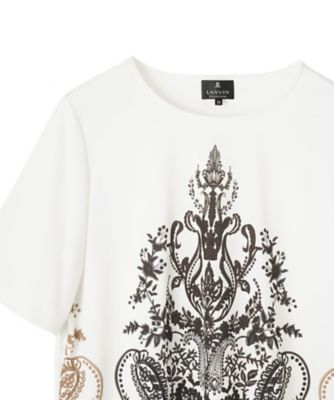 イタリア製 LANVIN ファーストライン フラワー レース カットソー イタリア製 LANVIN ファーストライン フラワー レース カットソー