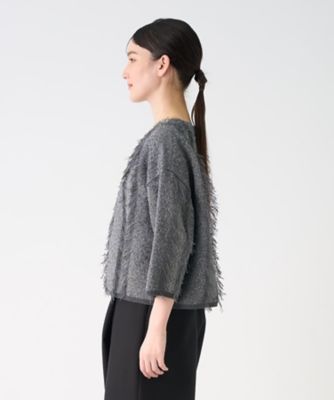 LANVIN collection★美品★フロントレースニット フリンジニットトップス | LANVIN COLLECTION (Women)/ランバン