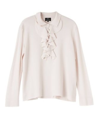 ＜LANVIN COLLECTION (Women)＞ラッフルニットトップス