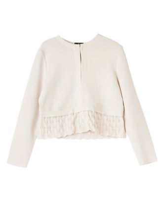 ＜LANVIN COLLECTION (Women)＞ミラノリブニットペプラムジャケット