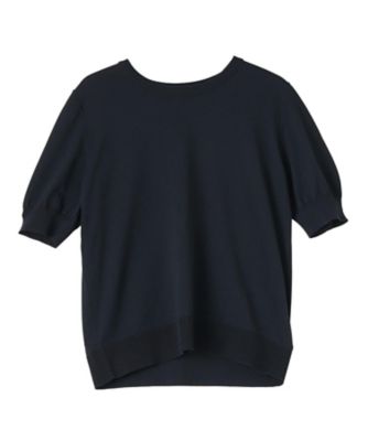 ＜LANVIN COLLECTION (Women)＞ロゴジャカード半袖ニットトップス