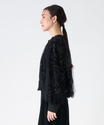 スパンコール刺しゅうベロアジャケット | LANVIN COLLECTION (Women