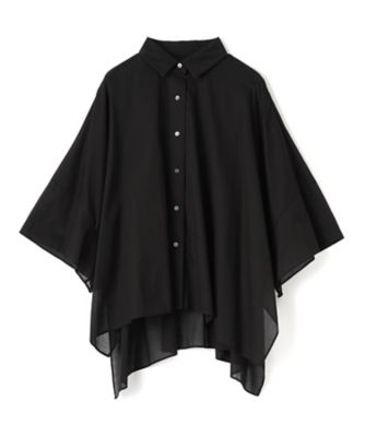 LANVIN COLLECTION (Women)/ランバンコレクション 綿ナチュラルストレッチブラウス 94クロ トップス【三越伊勢丹/公式】