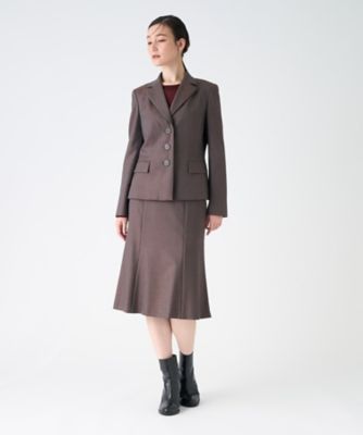 LANVIN COLLECTION セットアップ シルク混 ジャケット+スカート シルクウール ストレッチジャケット | LANVIN COLLECTION (Women