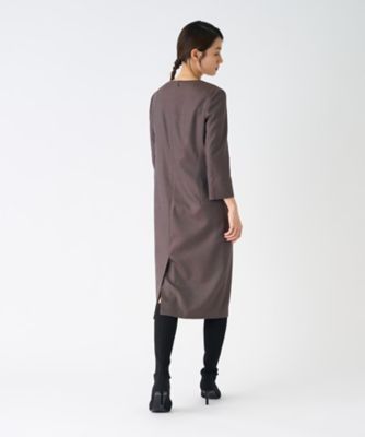 シルクウール ストレッチワンピース | LANVIN COLLECTION (Women