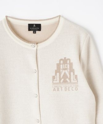 美品 LANVIN COLLECTION フラワードライコットンカーディガン BPF03_3586806_20100?$VS_1500$