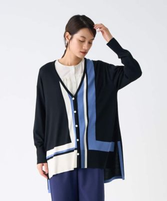 美品 LANVIN COLLECTION フラワードライコットンカーディガン 美品 LANVIN COLLECTION フラワードライコットンカーディガン