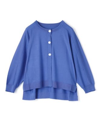 【極美品】LANVIN ランバンコレクション シルクカーディガン ピンク M シアーリブニットカーディガン|LANVIN en Bleu | LANVIN en Bleu