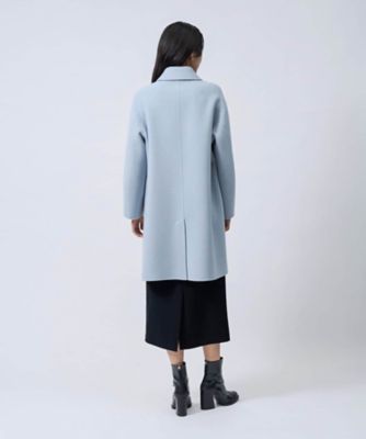 ウールカシミヤ ハンドステッチステンカラーコート | LANVIN
