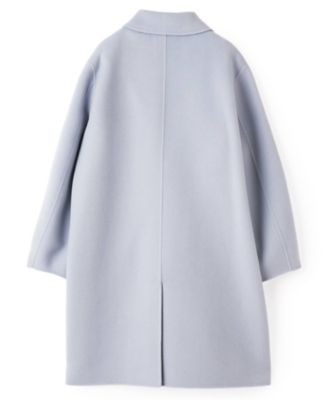 ウールカシミヤ ハンドステッチステンカラーコート | LANVIN