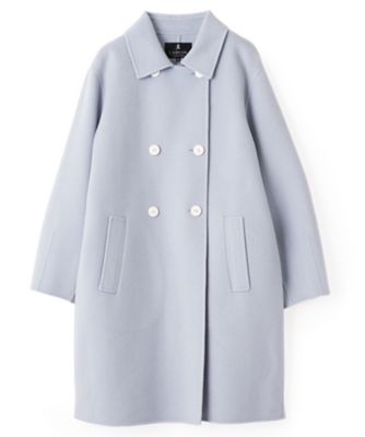ウールカシミヤ ハンドステッチステンカラーコート | LANVIN
