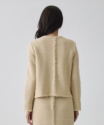 ランバン　ニット　ジャケット　アウター　ラメ ランバン ニット ジャケット アウター ラメ ラメミックスニット