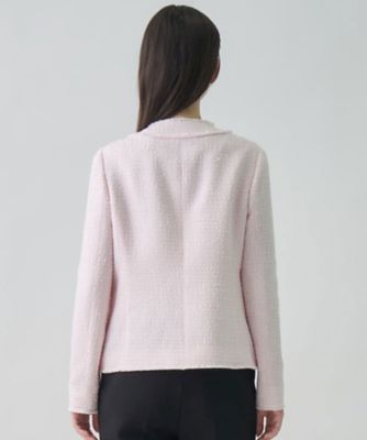 希少•美品【ファンシー•ツイード×ベルベット】ランバン／シャツカラー•ジャケット 希少•美品【ファンシー•ツイード×ベルベット】ランバン／シャツカラー