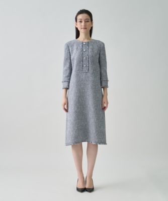 ファンシーヤーンツイードワンピース | LANVIN COLLECTION (Women