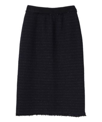 ＜LANVIN COLLECTION (Women)＞ツイーディーニットスカート