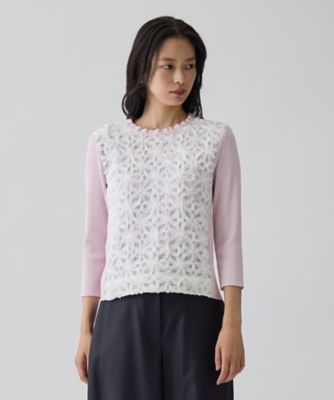 14ゲージレースデザインニット | LANVIN COLLECTION (Women