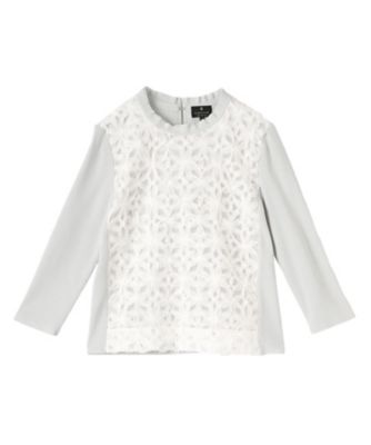 ＜LANVIN COLLECTION (Women)＞１４ゲージレースデザインニット