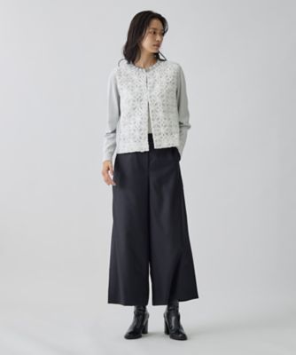 16ゲージレースデザインカーディガン | LANVIN COLLECTION (Women