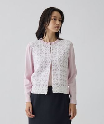 16ゲージレースデザインカーディガン | LANVIN COLLECTION (Women