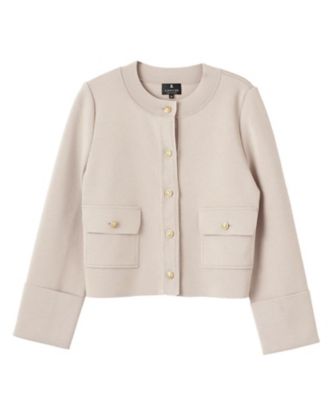 ベージュ系 LANVIN COLLECTION (Women)のノーカラージャケット