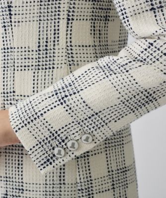 シャイニーチェックツイードジャケット | LANVIN COLLECTION (Women