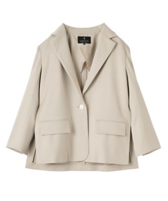 ＜LANVIN COLLECTION (Women)＞ライトサテンストレッチジャケット