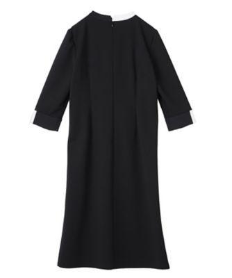 クルーネック 配色デザインワンピース | LANVIN COLLECTION (Women