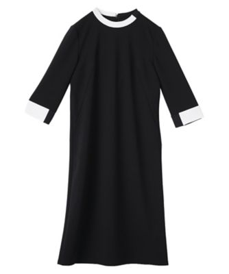 クルーネック 配色デザインワンピース | LANVIN COLLECTION (Women