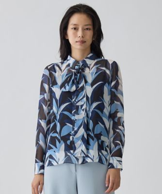 リーフ柄プリントブラウス | LANVIN COLLECTION (Women)/ランバン