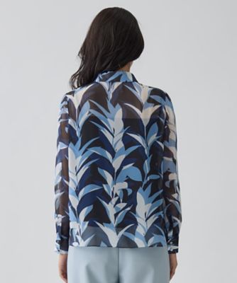 リーフ柄プリントブラウス | LANVIN COLLECTION (Women)/ランバン