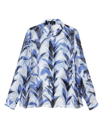 リーフ柄プリントブラウス | LANVIN COLLECTION (Women)/ランバン
