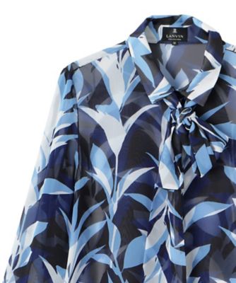 リーフ柄プリントブラウス | LANVIN COLLECTION (Women)/ランバン