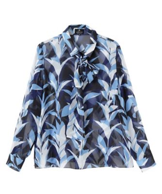 リーフプリントブラウス リーフ柄プリントブラウス | LANVIN COLLECTION (Women)/ランバン