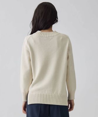 5ゲージインターシャ編みニット | LANVIN COLLECTION (Women