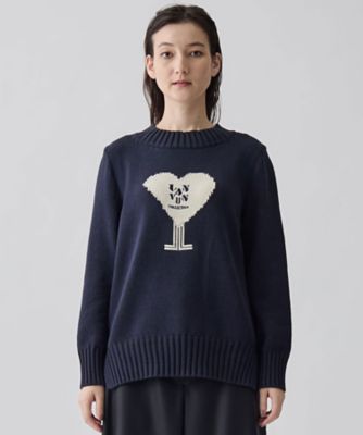 5ゲージインターシャ編みニット | LANVIN COLLECTION (Women