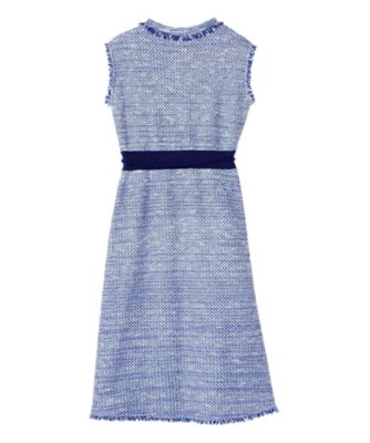 ランバンコレクション ツイードワンピース 38 ピンク フリンジ 日本製 ドレス ツイード調ワンピース | LANVIN COLLECTION (Women)/ランバン
